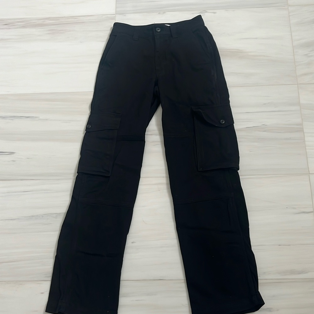 TNA Black Cargo Trousers